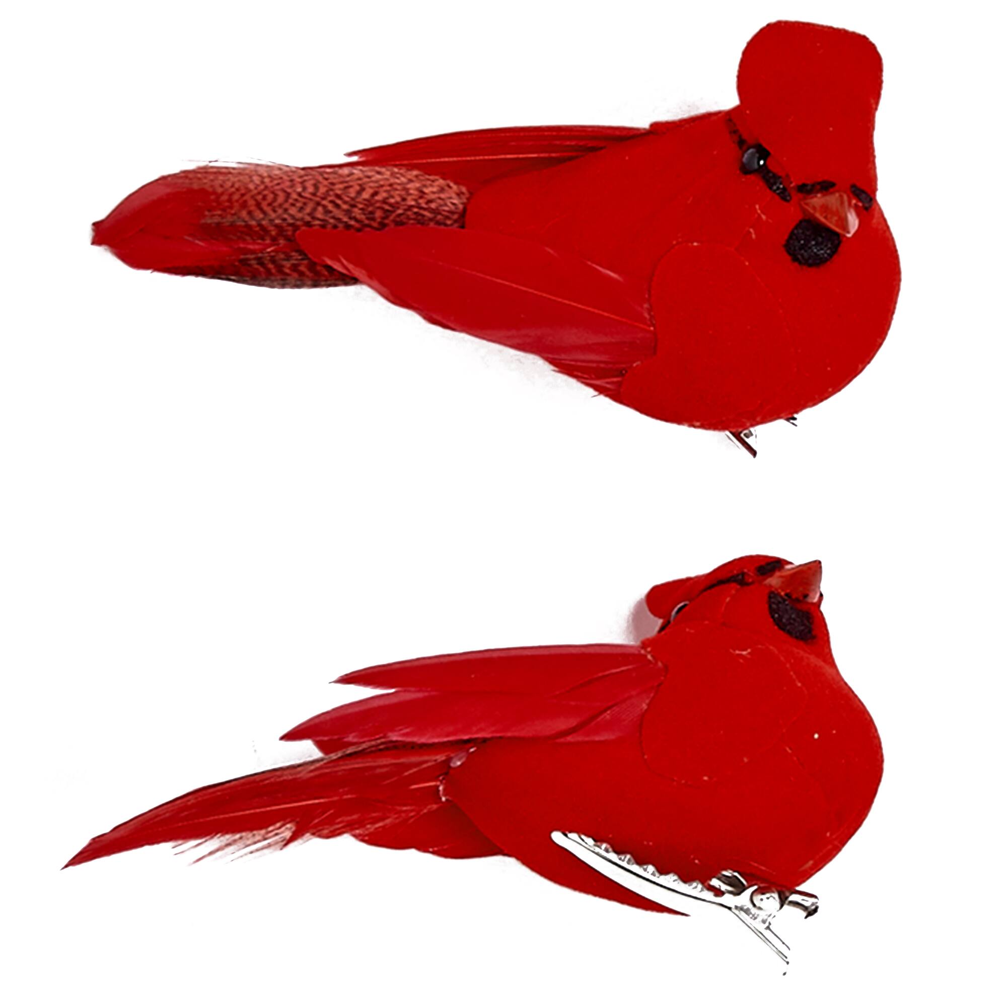 3" Artificial Red Cardinals, 6ct.